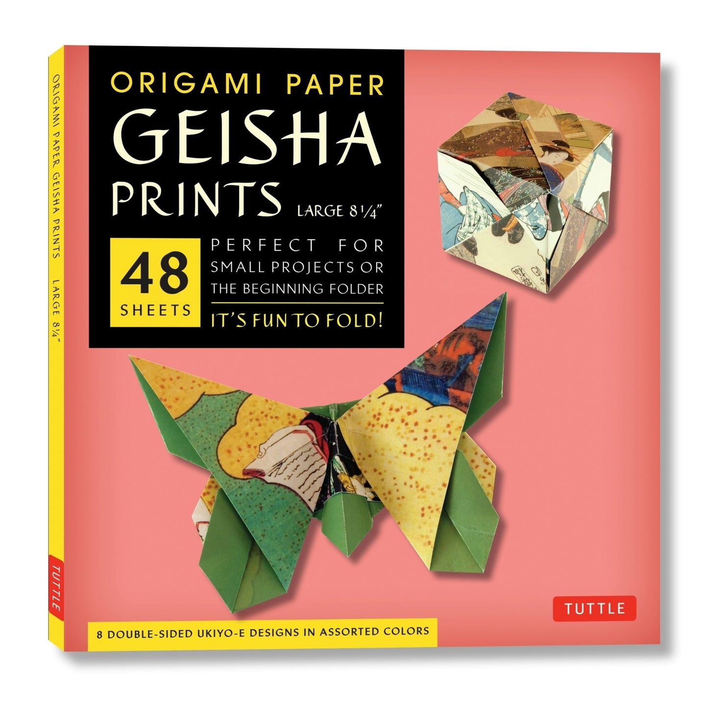 Book cover image for Origami Paper - Geisha Prints - Large 8 1/4" - 48 Sheets ISBN: 9780804844802