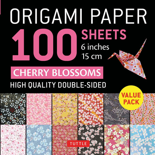 Origami Paper 100 Sheets Cherry Blossoms 6" (15 cm)