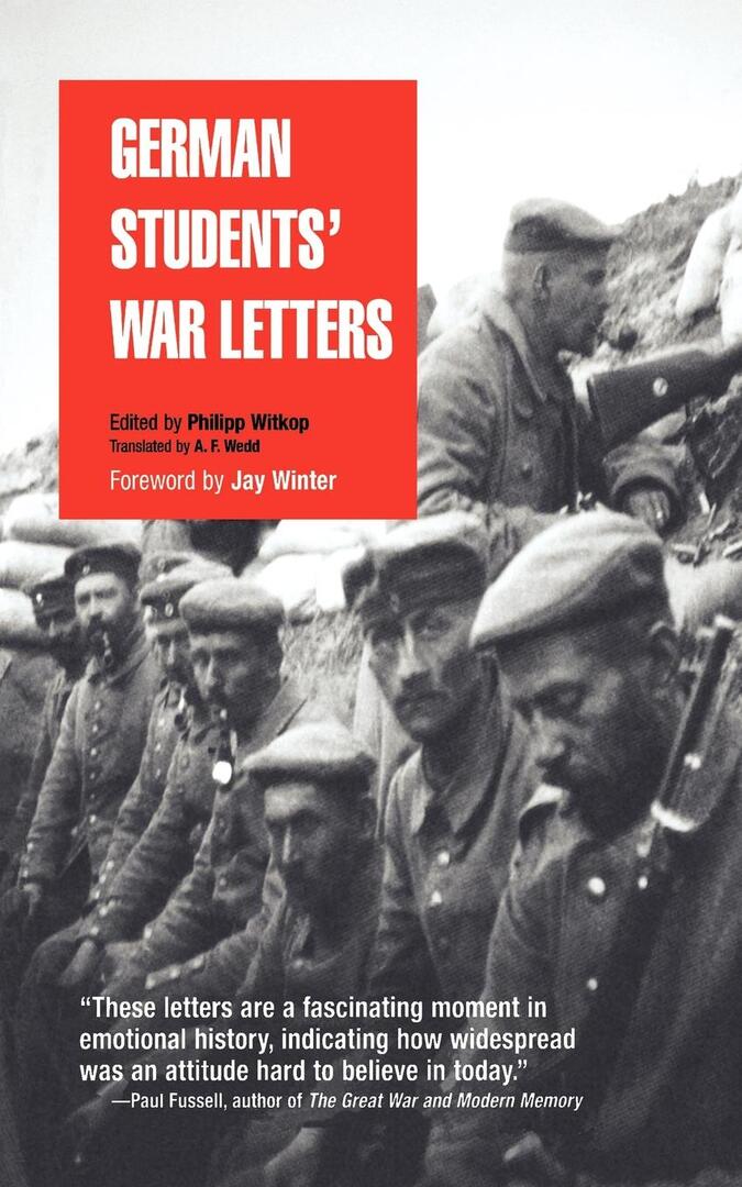 Cover image for German Students' War Letters ISBN 9780812218169