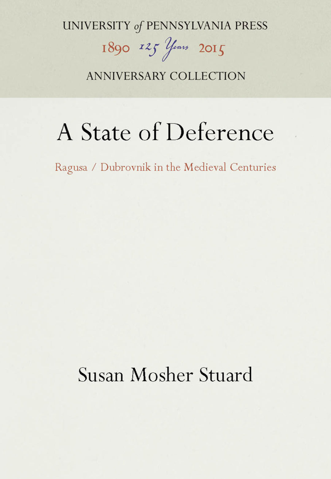 Cover image for A State of Deference ISBN 9780812231786