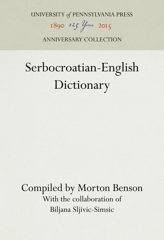 Serbocroatian-English Dictionary