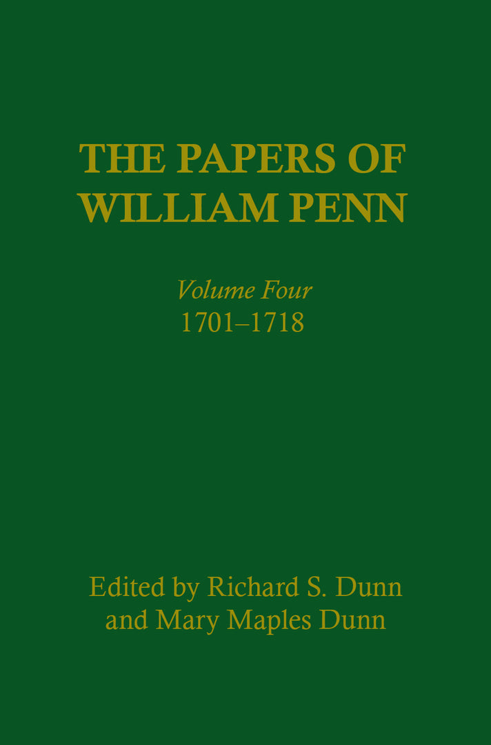 Cover image for The Papers of William Penn, Volume 4 ISBN 9780812280500