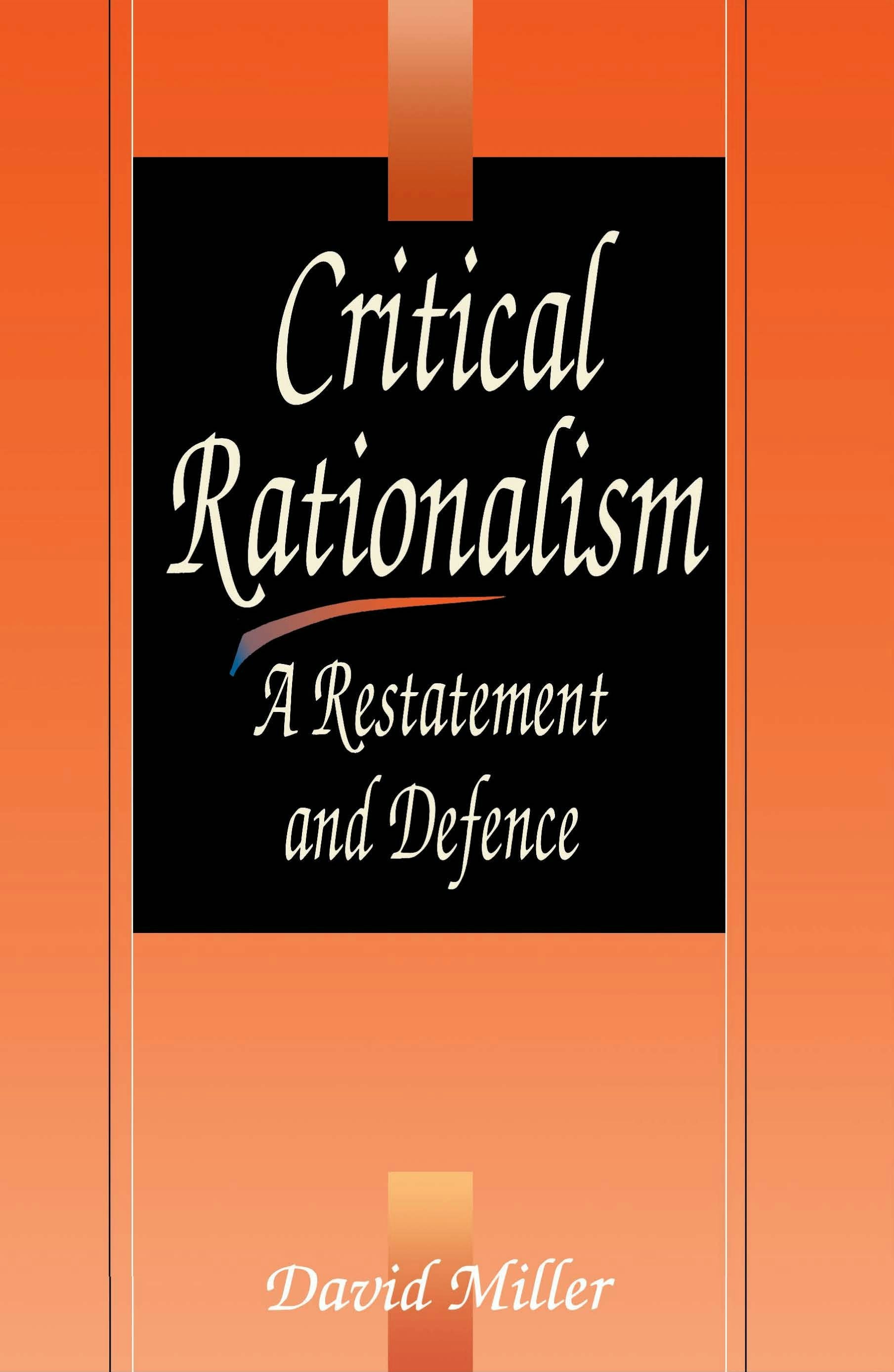 Book cover image for Critical Rationalism ISBN: 9780812691986