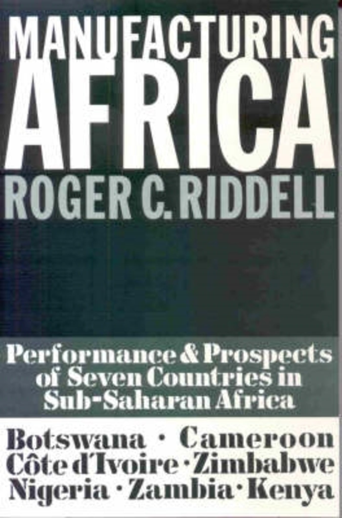 Cover image for Manufacturing Africa ISBN 9780852551196