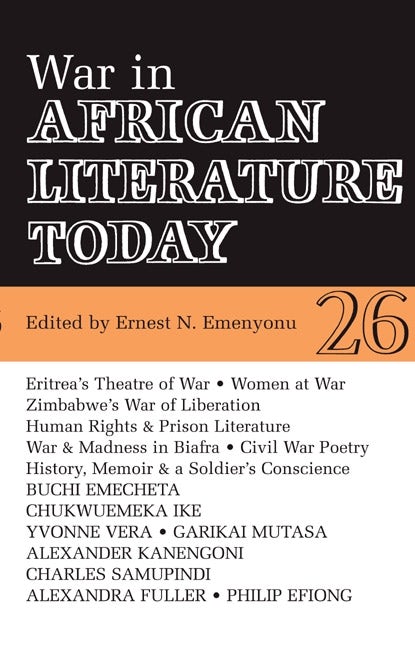 Book cover image for ALT 26 War in African Literature Today ISBN: 9780852555712