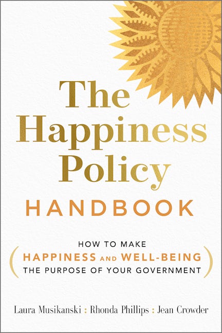 Book cover image for The Happiness Policy Handbook ISBN: 9780865719248