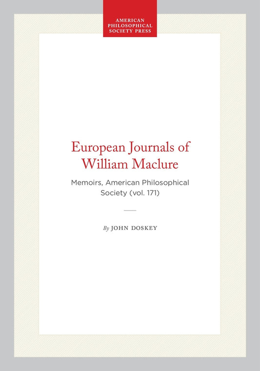 European Journals of William Maclure
