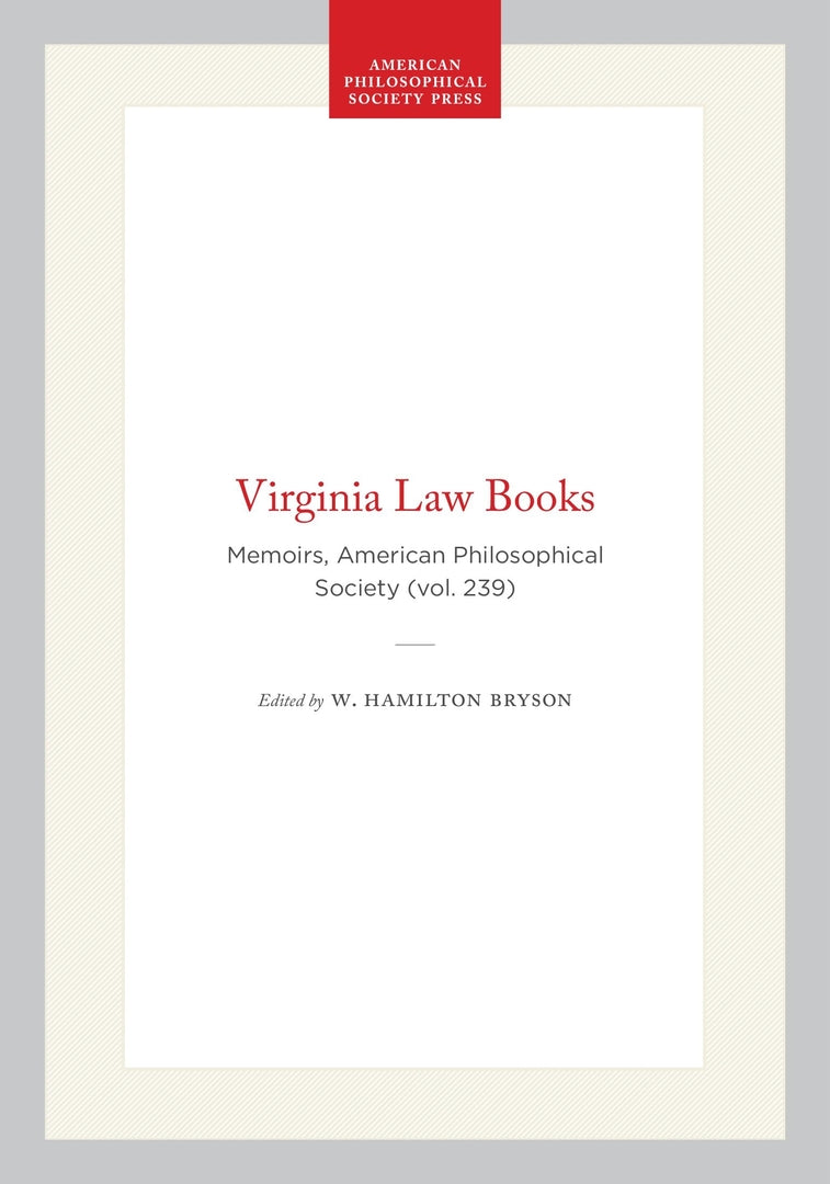 Cover image for Virginia Law Books ISBN 9780871692399