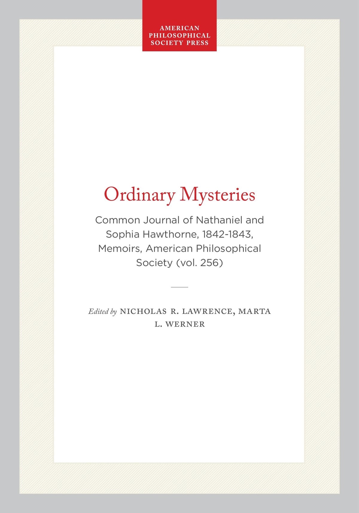 Cover image for Ordinary Mysteries ISBN 9780871694416