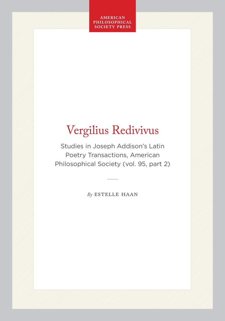 Cover image for Vergilius Redivivus ISBN 9780871699527