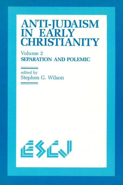 Book cover image for Anti-Judaism in Early Christianity ISBN: 9780889201965