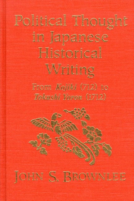 Book cover image for Political Thought in Japanese Historical Writing ISBN: 9780889209978