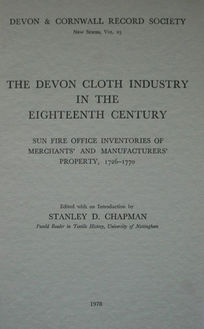 The Devon Cloth Industry in the 18th Century