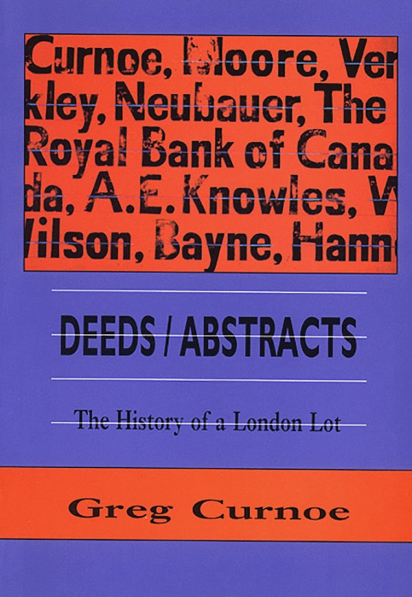 Book cover image for Deeds/Abstracts ISBN: 9780919626782