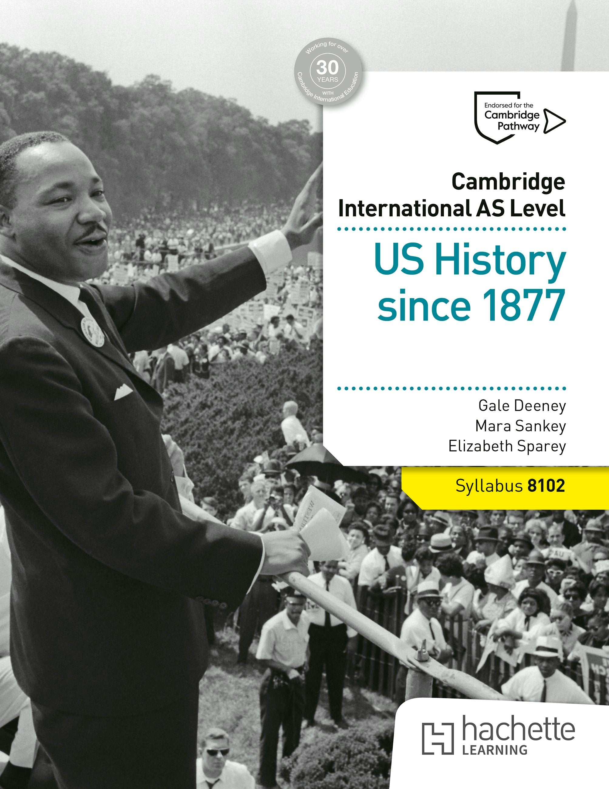 Book cover image for Cambridge International AS Level: US History since 1877 ISBN: 9781036008994
