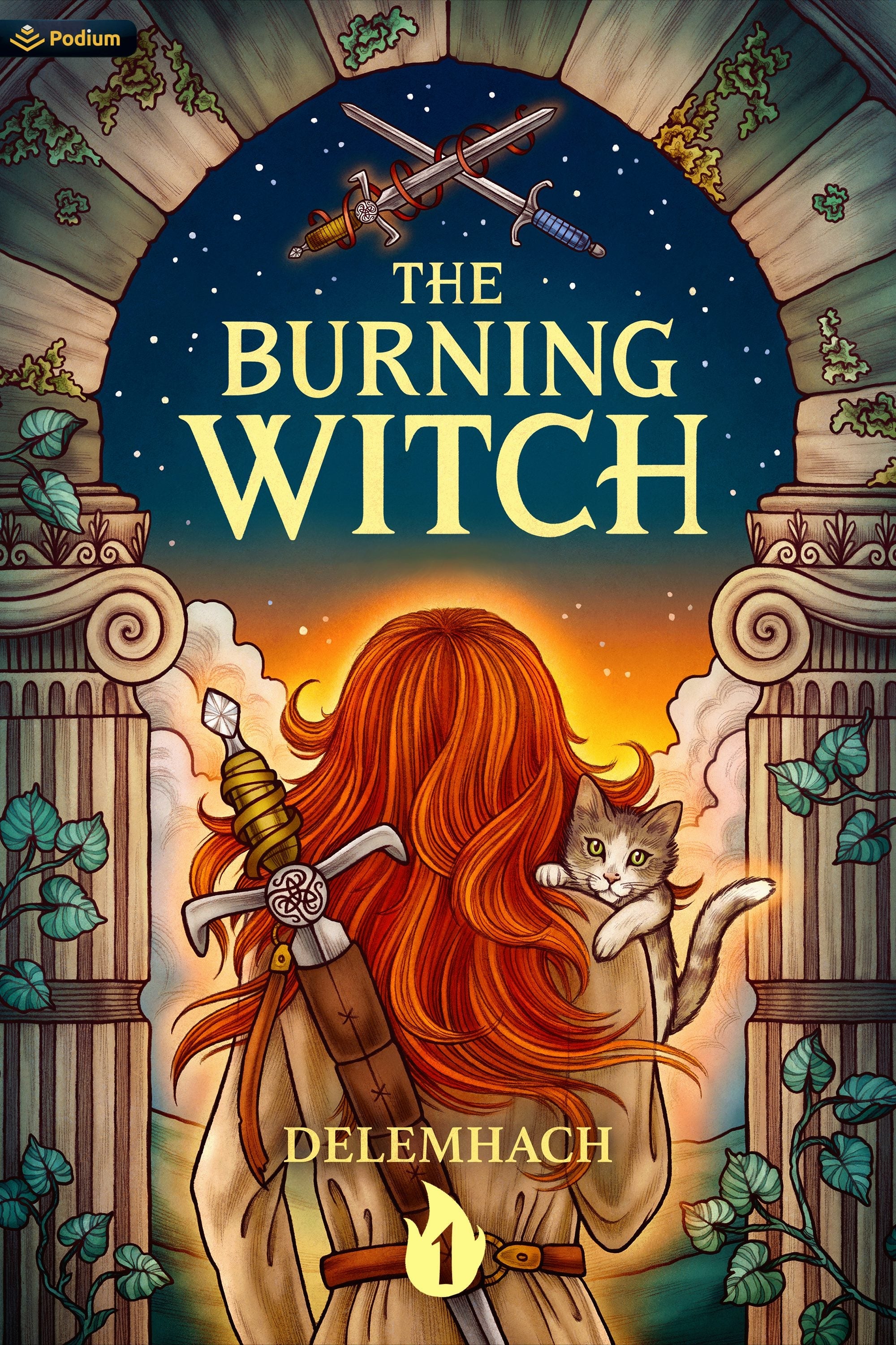 Book cover image for The Burning Witch ISBN: 9781039429918