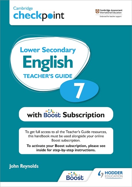 Book cover image for Cambridge Checkpoint Lower Secondary English Teacher's Guide 7 with Boost Subscription Booklet ISBN: 9781398300668