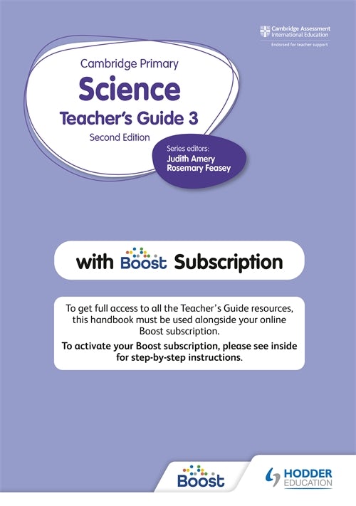 Book cover image for Cambridge Primary Science Teacher's Guide Stage 3 with Boost Subscription ISBN: 9781398300866