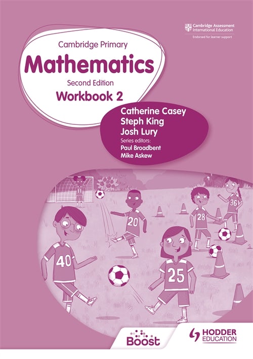 Book cover image for Cambridge Primary Mathematics Workbook 2 Second Edition ISBN: 9781398301177