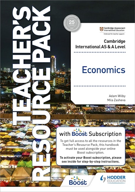 Book cover image for Cambridge International AS and A Level Economics Teacher's Resource Pack ISBN: 9781398308299