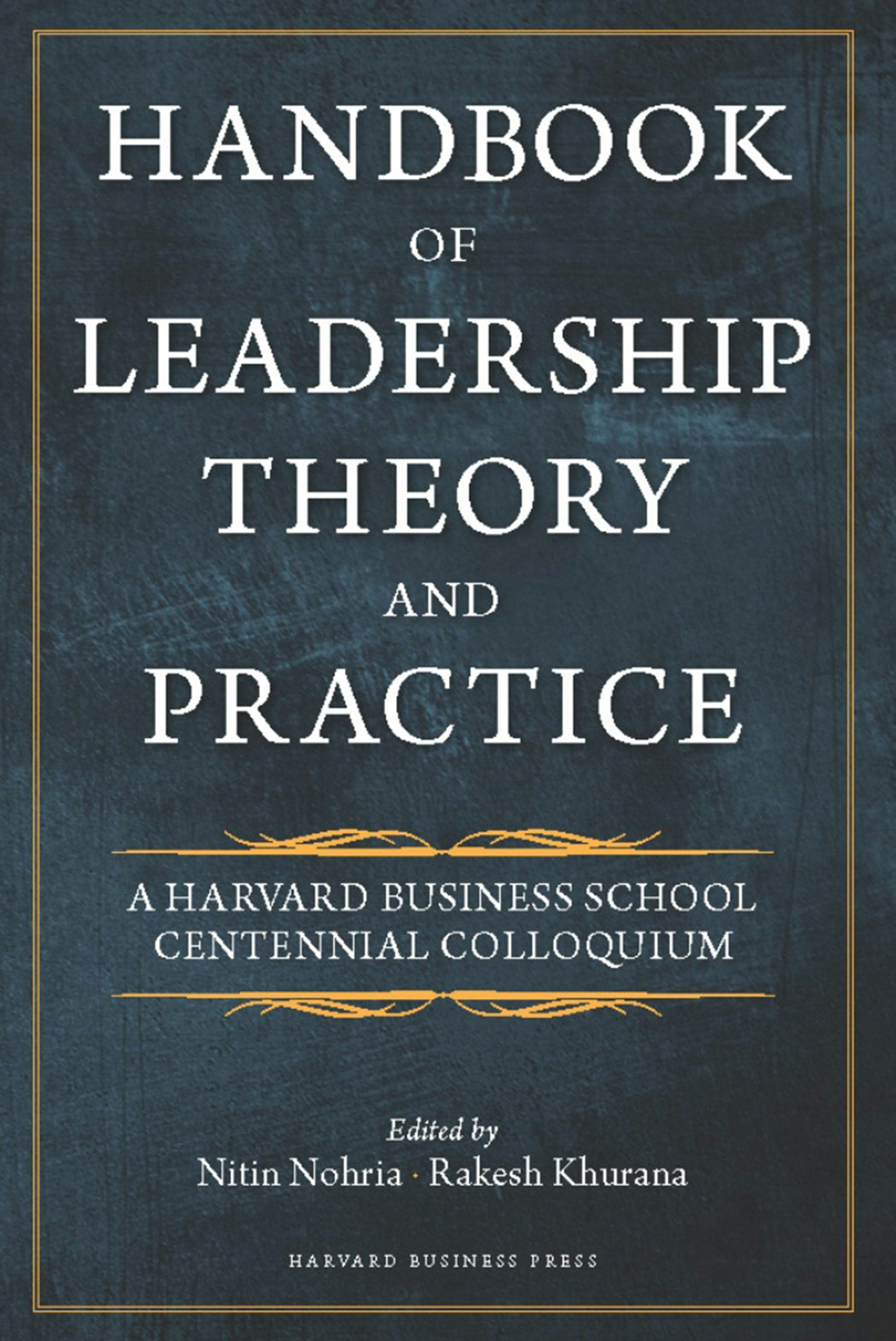 Book cover image for Handbook of Leadership Theory and Practice ISBN: 9781422157114