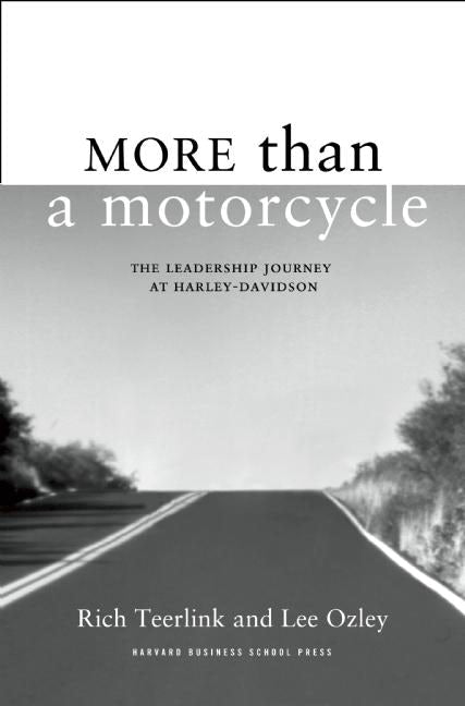 Book cover image for More Than a Motorcycle ISBN: 9781422160725