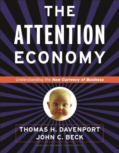 Book cover image for The Attention Economy ISBN: 9781422160800