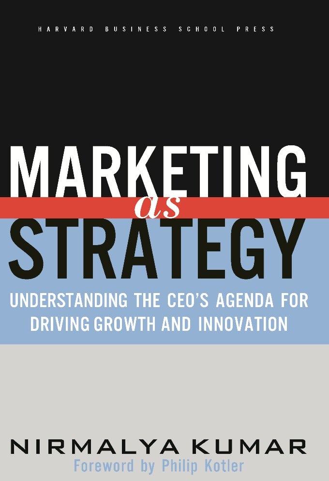 Cover image for Marketing As Strategy ISBN 9781422163399
