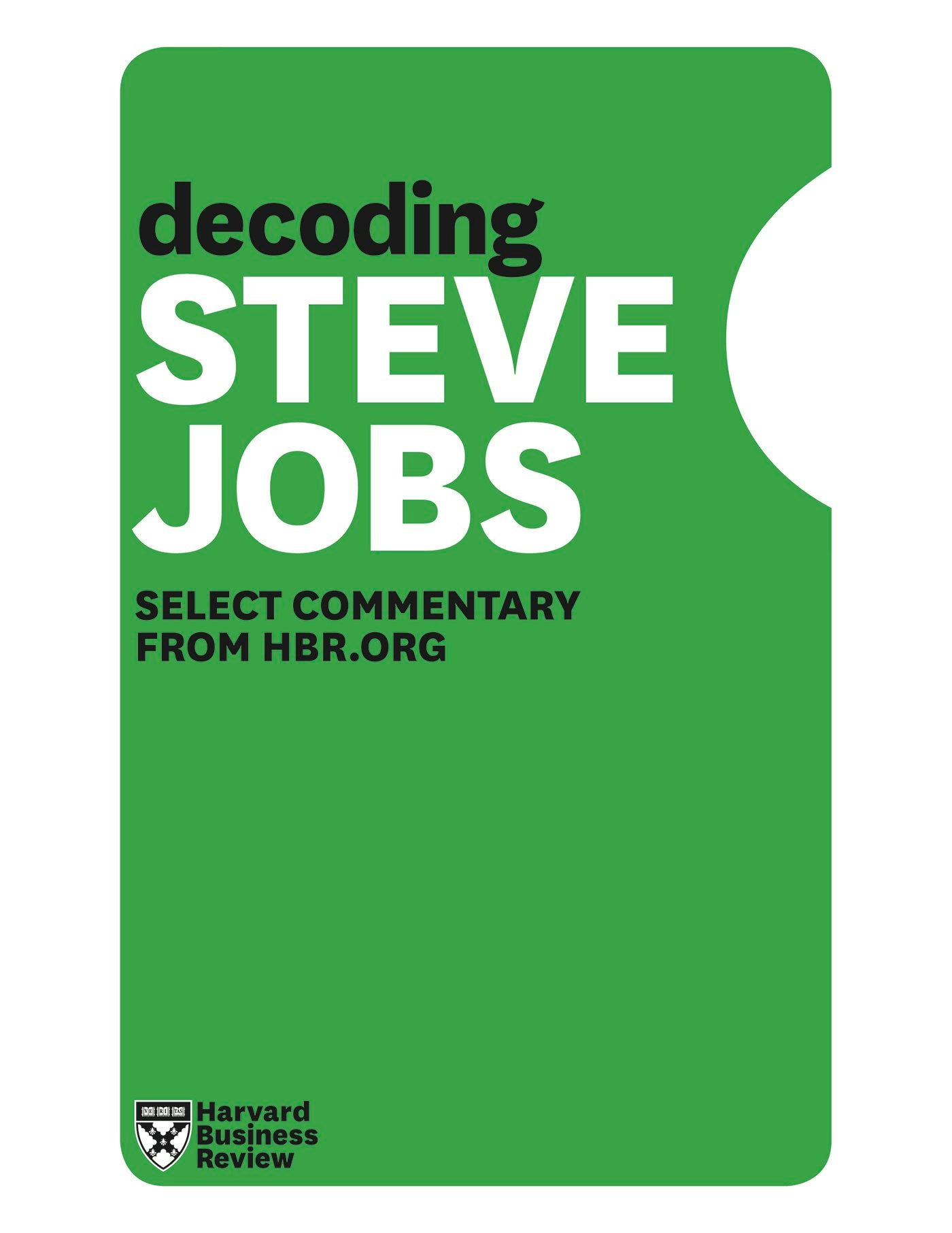 Book cover image for Decoding Steve Jobs ISBN: 9781422184448