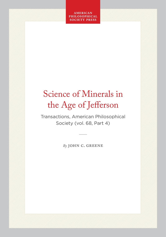 Science of Minerals in the Age of Jefferson