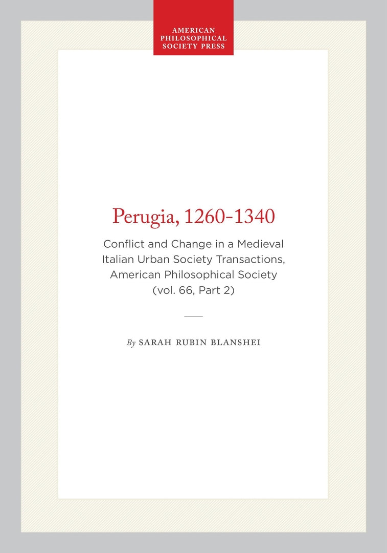 Cover image for Perugia, 1260-1340 ISBN 9781422375181