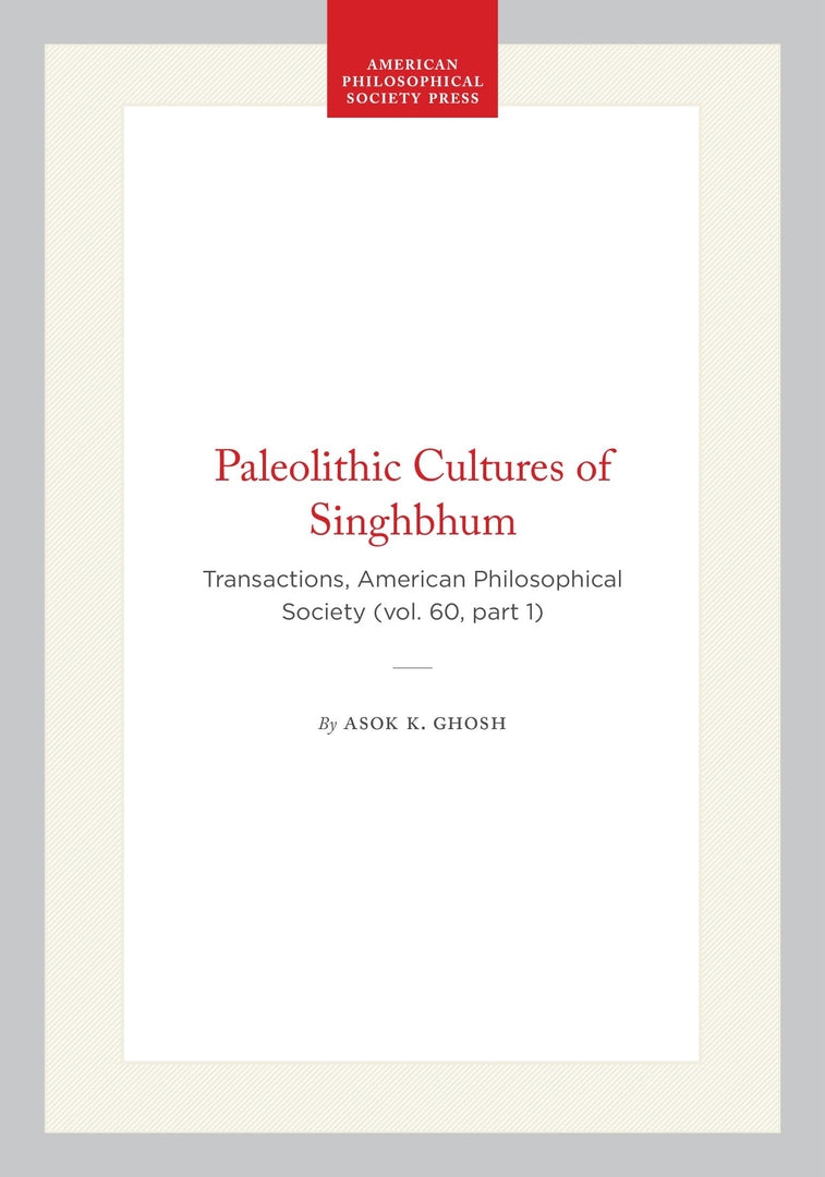 Cover image for Paleolithic Cultures of Singhbhum ISBN 9781422375648