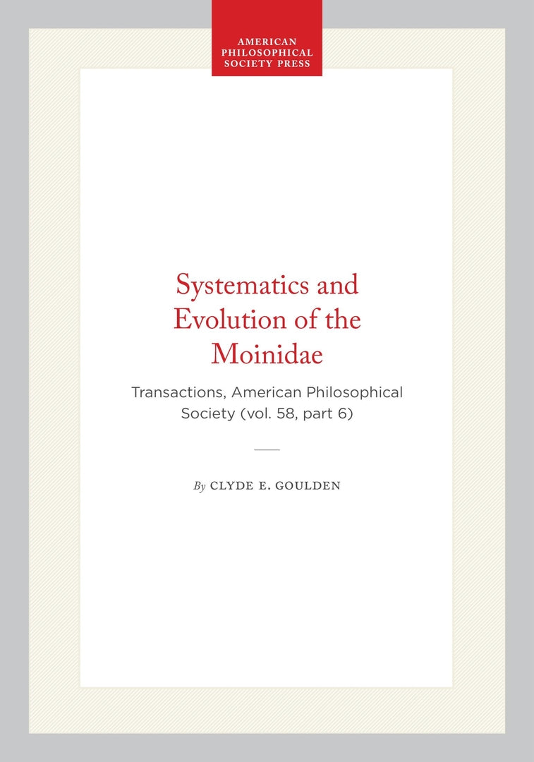 Cover image for Systematics and Evolution of the Moinidae ISBN 9781422375839
