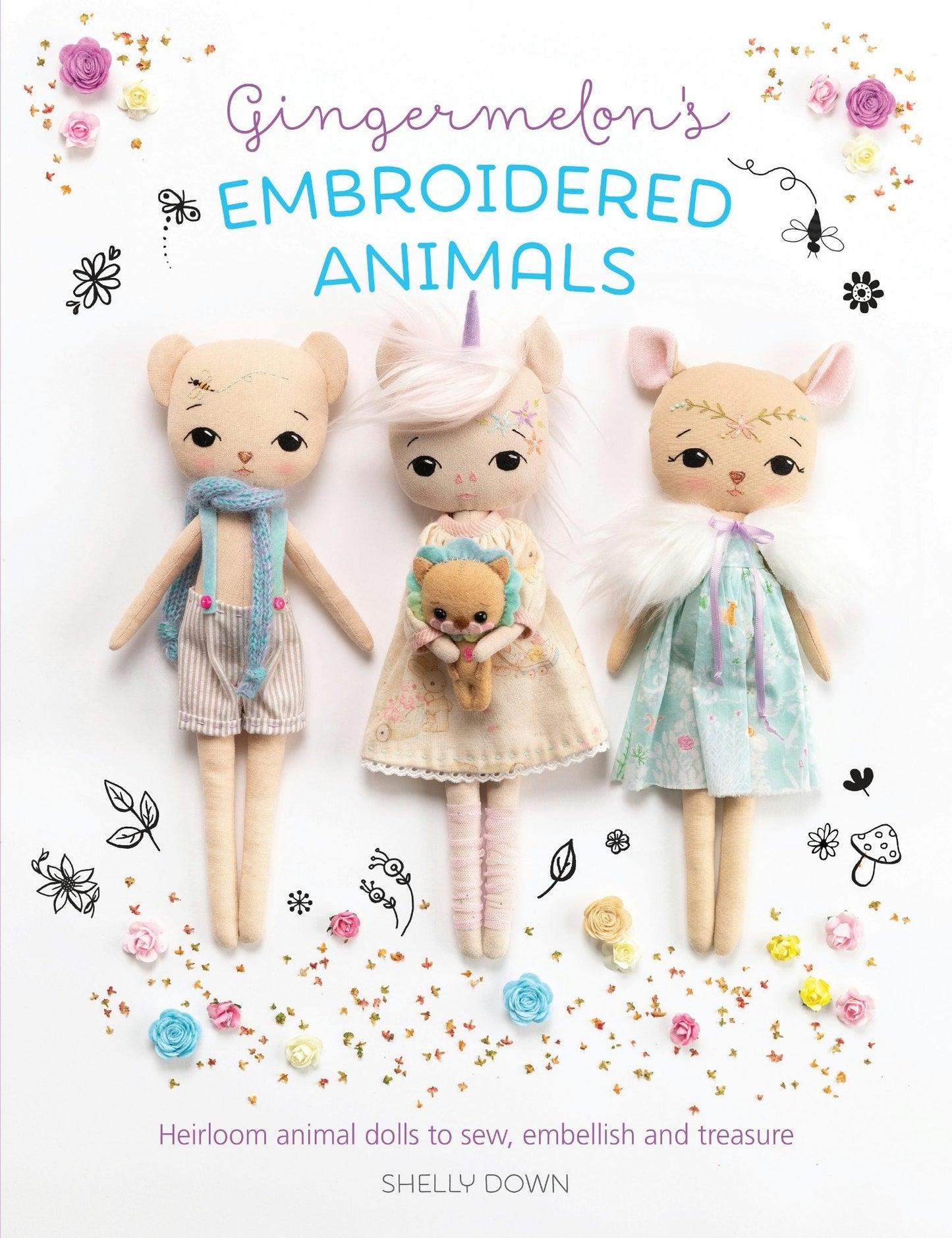 Book cover image for Gingermelon's Embroidered Animals ISBN: 9781446307304