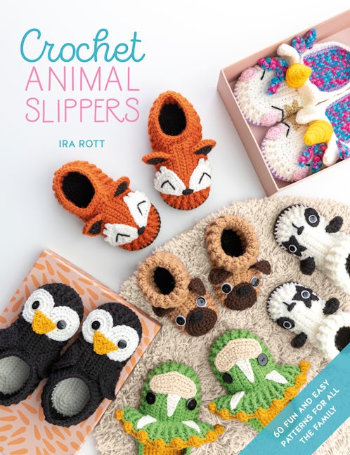Book cover image for Crochet Animal Slippers ISBN: 9781446308356