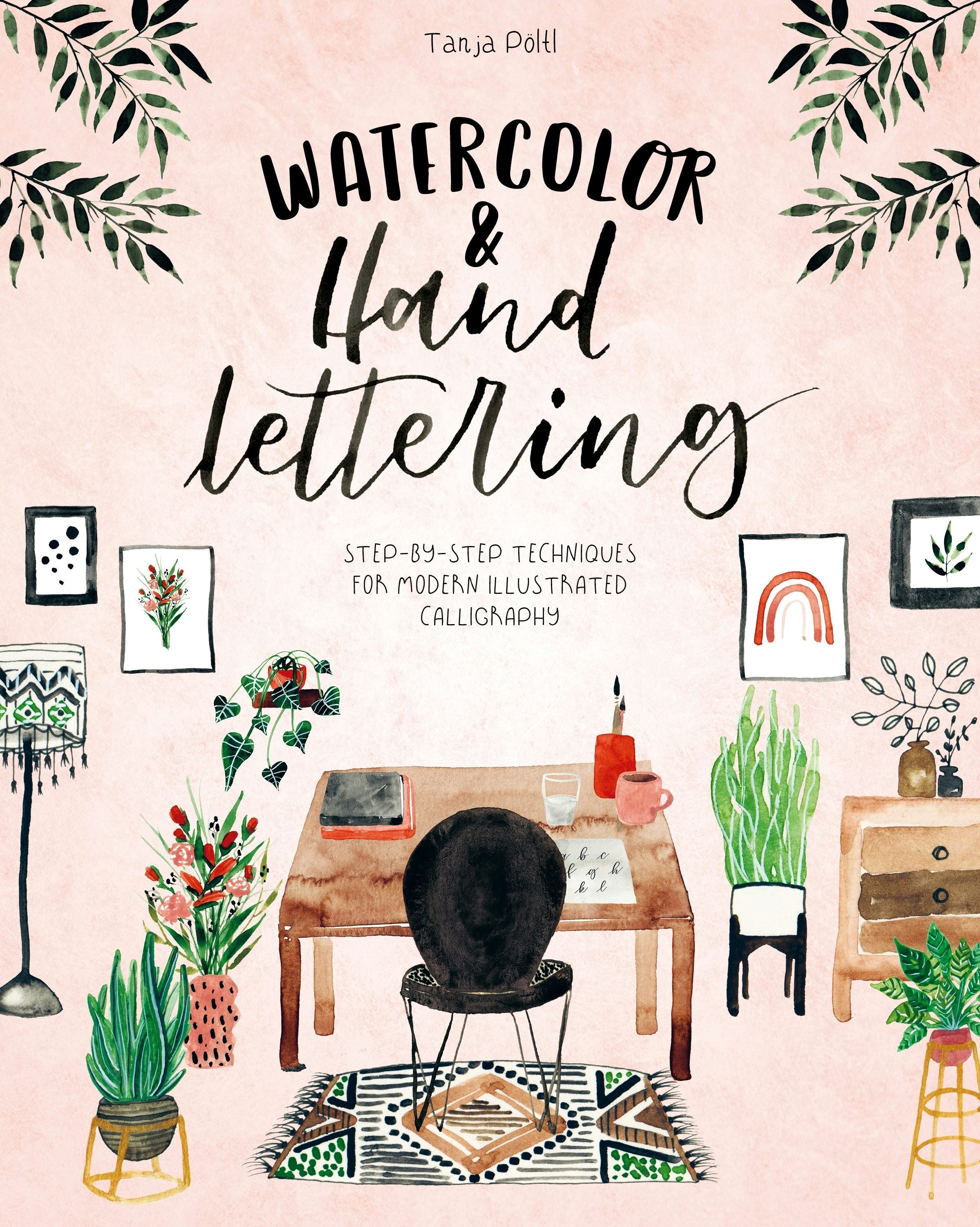 Book cover image for Watercolor & Hand Lettering ISBN: 9781446308554
