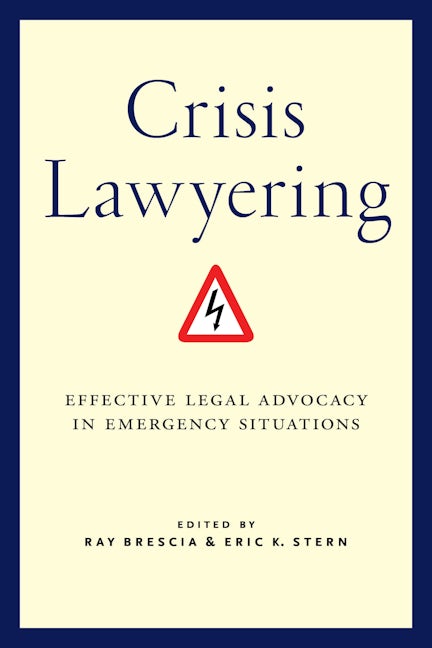 Book cover image for Crisis Lawyering ISBN: 9781479801701
