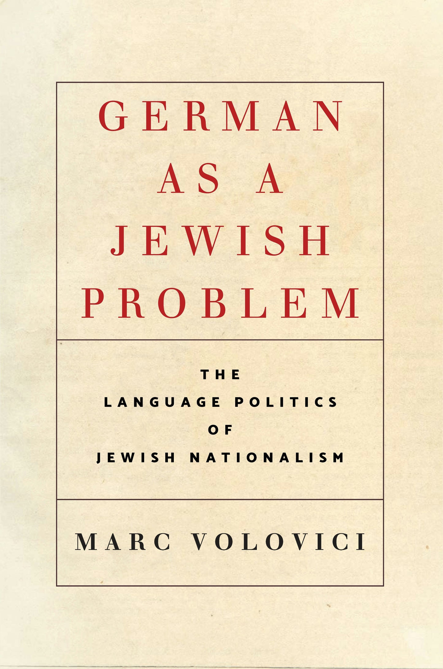 Book cover image for German as a Jewish Problem ISBN: 9781503612303
