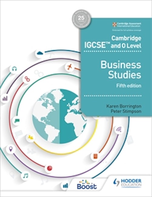 Book cover image for Cambridge IGCSE and O Level Business Studies 5th edition ISBN: 9781510421233