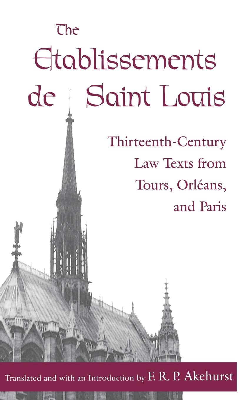 Book cover image for The Etablissements de Saint Louis ISBN: 9781512800036