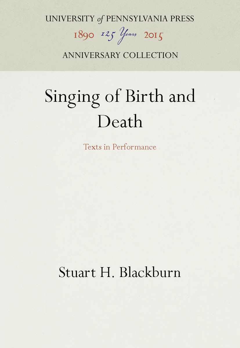 Book cover image for Singing of Birth and Death ISBN: 9781512800579
