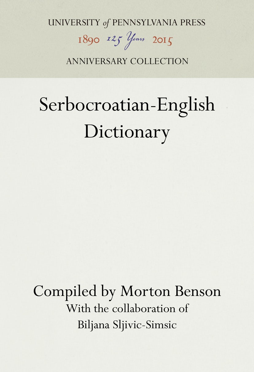 Book cover image for Serbocroatian-English Dictionary ISBN: 9781512800630