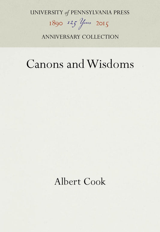 Canons and Wisdoms