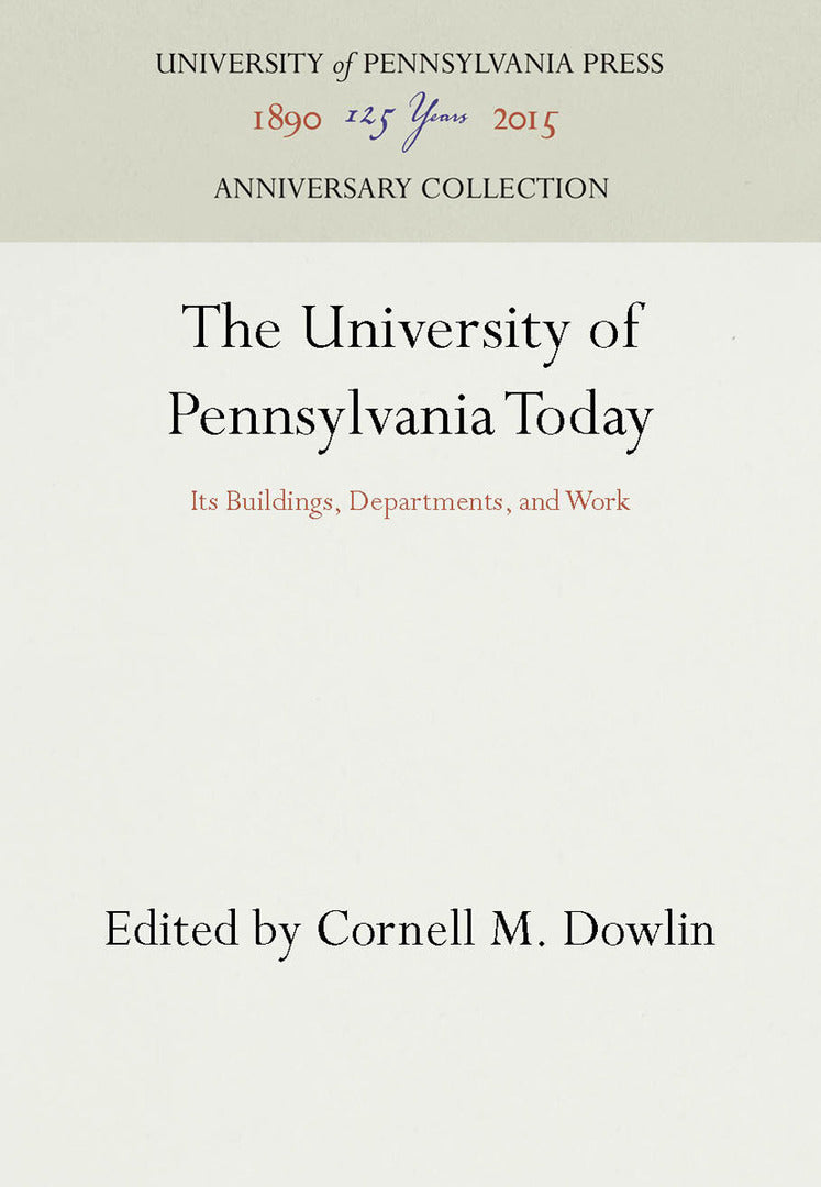 Cover image for The University of Pennsylvania Today ISBN 9781512801460