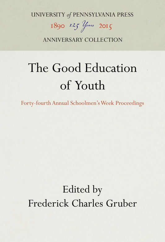 The Good Education of Youth