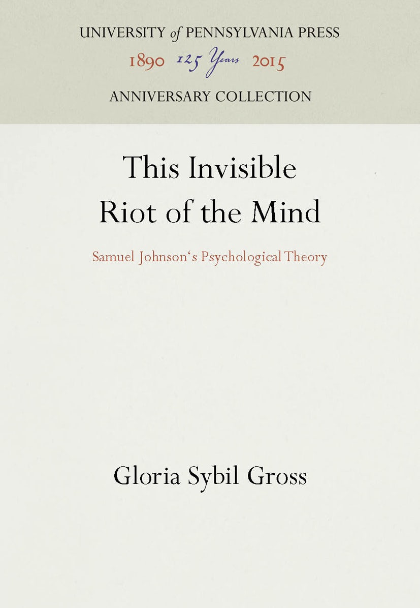 Book cover image for This Invisible Riot of the Mind ISBN: 9781512802290