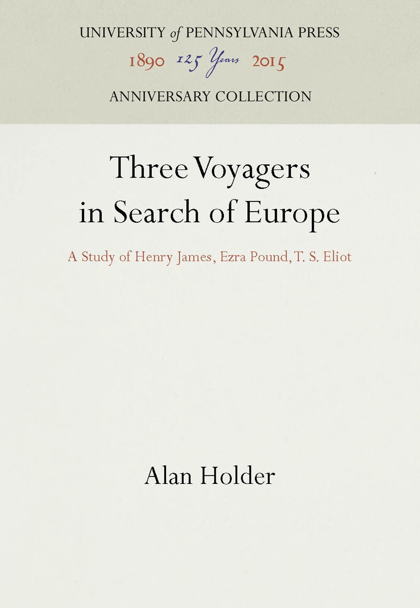 Book cover image for Three Voyagers in Search of Europe ISBN: 9781512802382