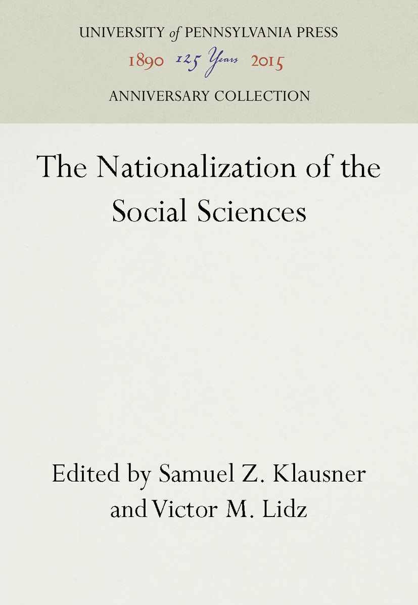 Book cover image for The Nationalization of the Social Sciences ISBN: 9781512803013