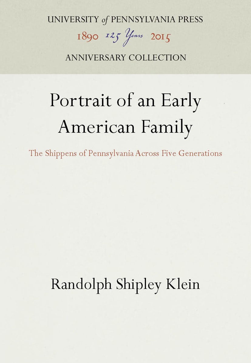 Book cover image for Portrait of an Early American Family ISBN: 9781512803556
