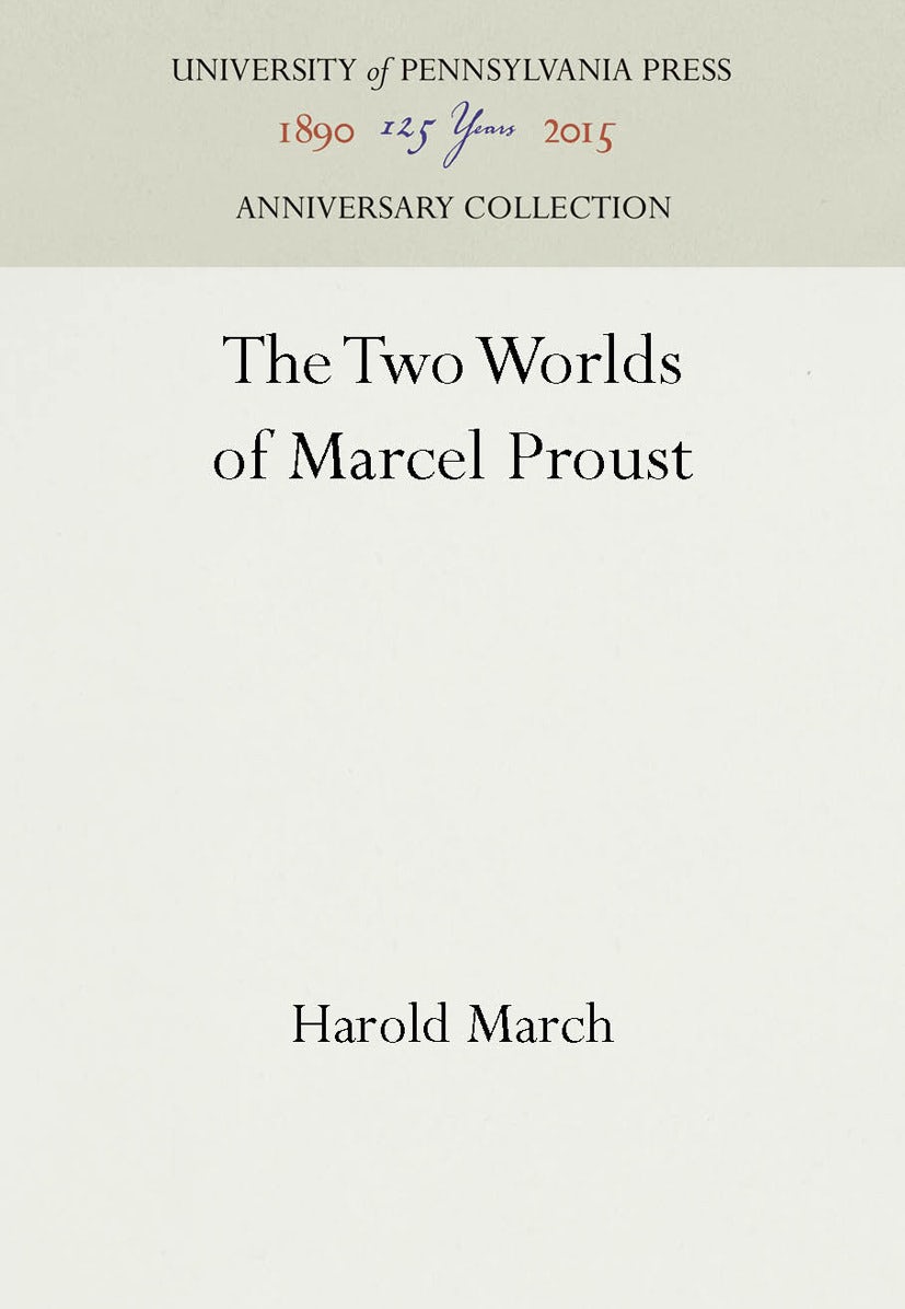 Book cover image for The Two Worlds of Marcel Proust ISBN: 9781512804362